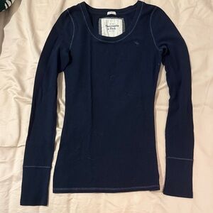 Abercrombie & Fitch Dark Blue Long Sleeve Tee
